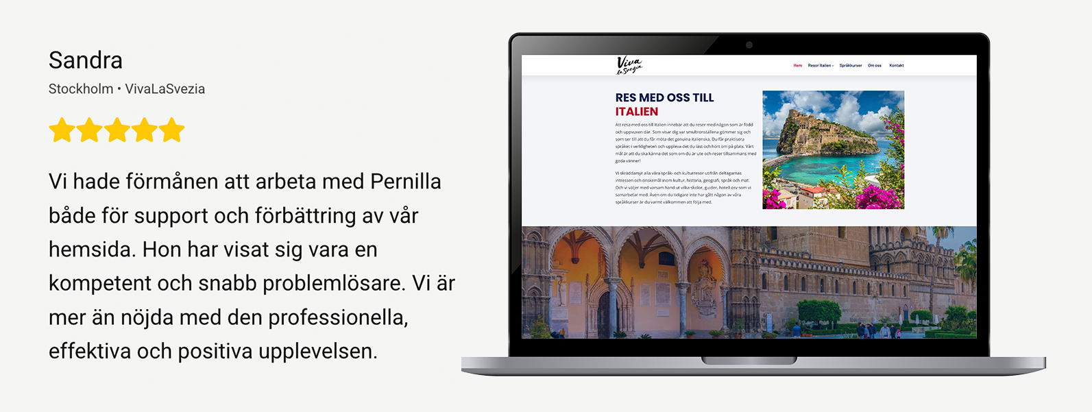 nöjd kundreferens - hemsidor