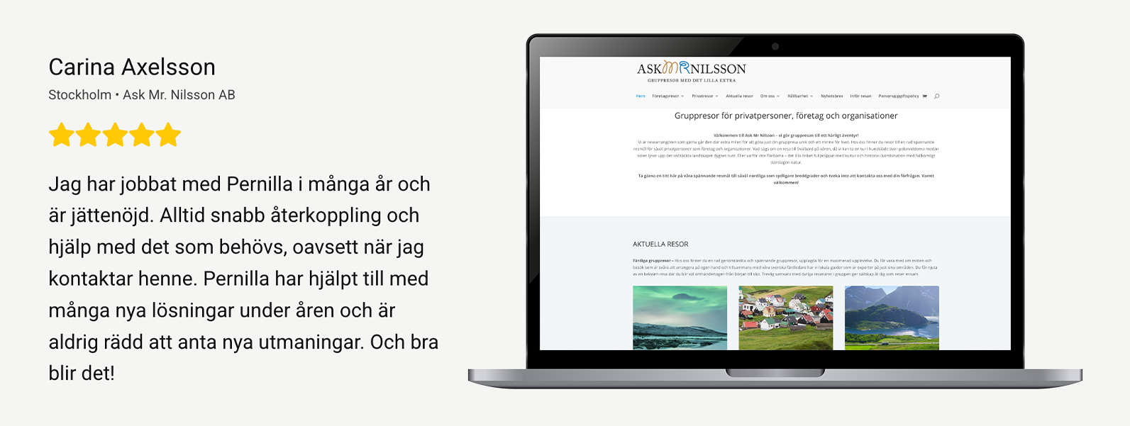 nöjd kundreferens - hemsidor